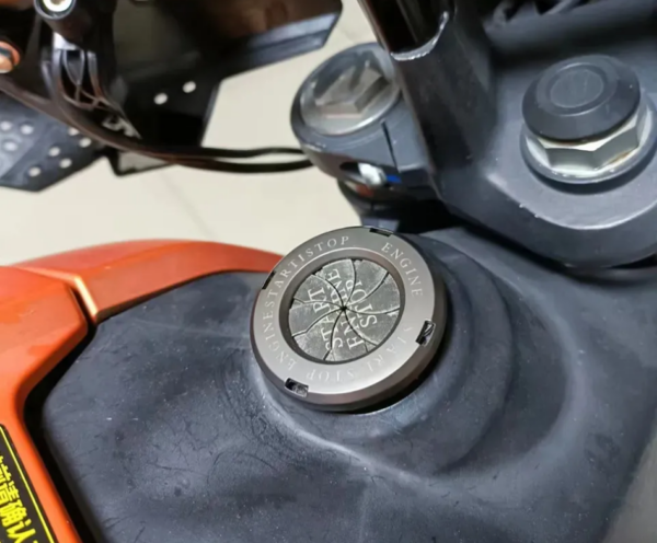 Bike Interior Modification lgnition Rotating Key Hole Cover - Image 2