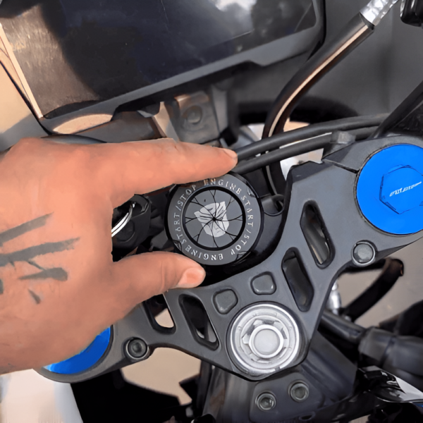 Bike Interior Modification lgnition Rotating Key Hole Cover - Image 4